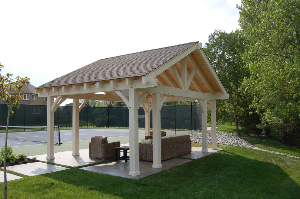 Tennis Court Gazebo Markham Rustic Patio Toronto by TFSinc