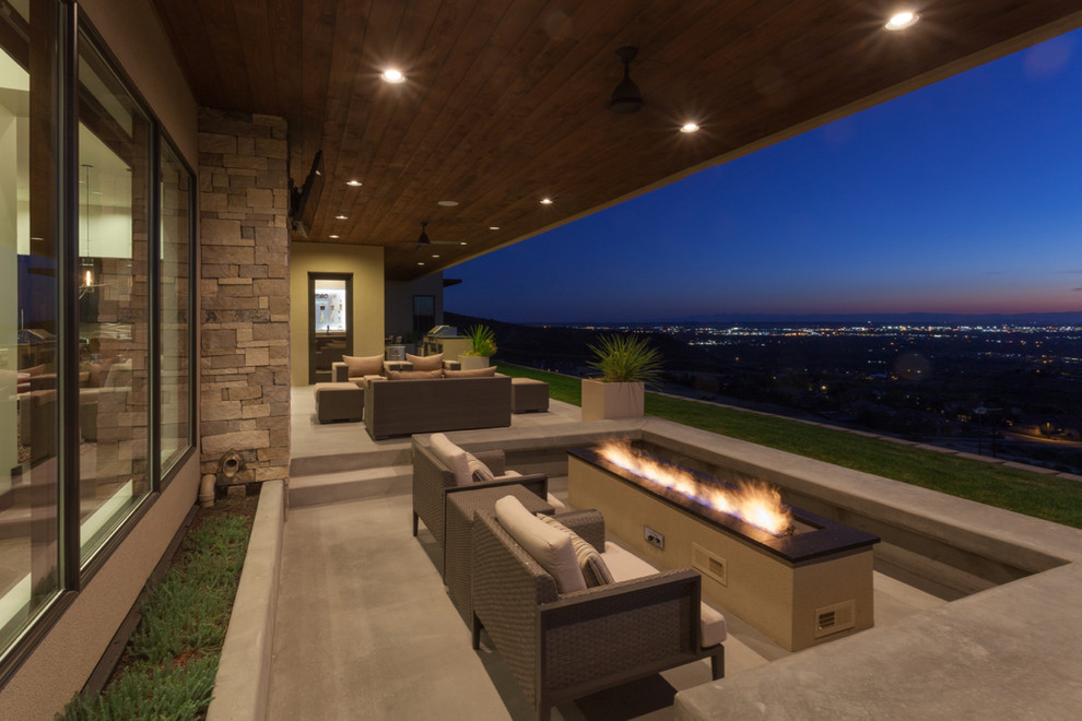 Texan Contemporary Patio Boise by Trey Hoff Architecture Houzz