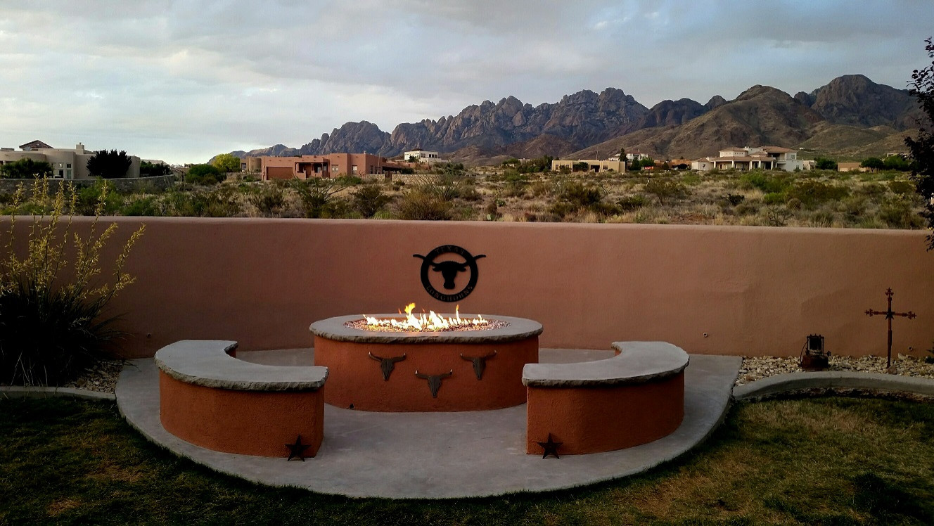 Texas Longhorn Fire Pit Southwestern, Texas Outdoor Fire Pits