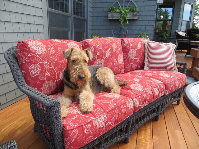 The deck is complete with new furniture! - Traditional - Patio - Boston