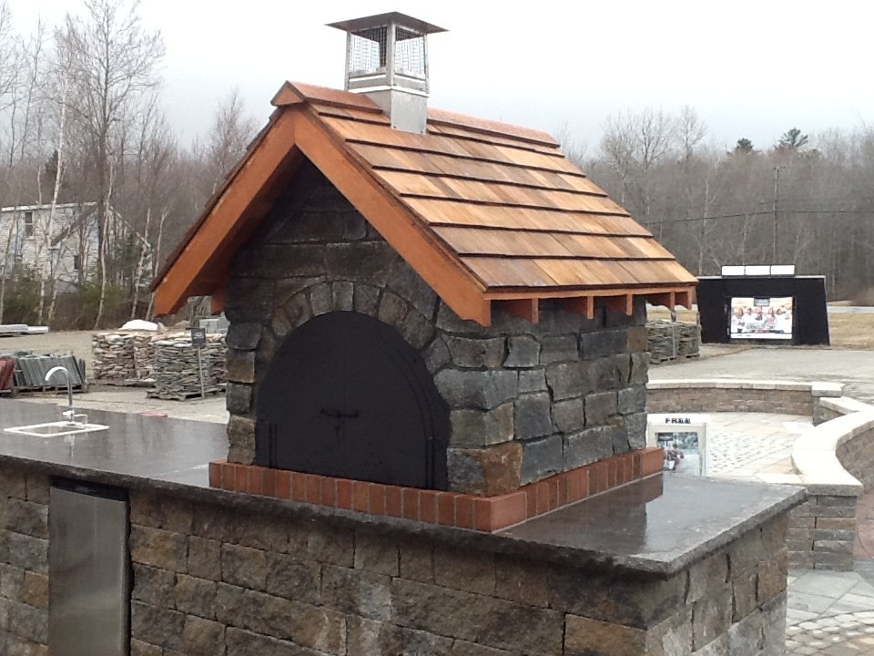 Wood Fired Brick Pizza Oven In Maine, Gagne And Son Fire Pit