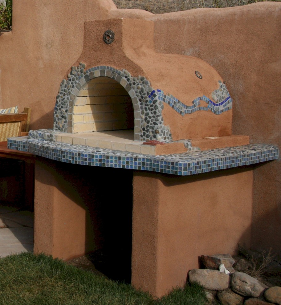 The Sorenson Family Wood Fired Brick Pizza Oven in Albuquerque Modern