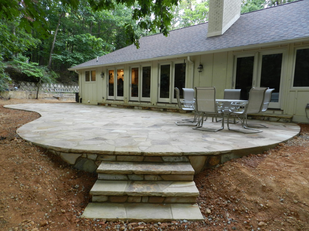 the tennessee flagstone Traditional Patio Raleigh by J&A Stone