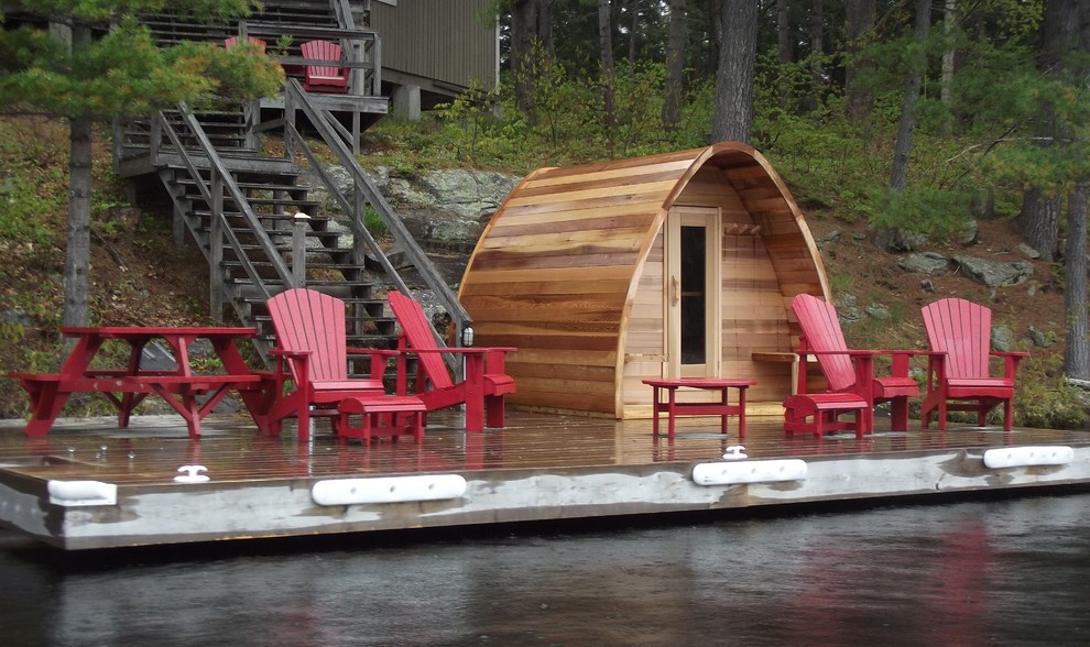 The Ultimate POD sauna, Oasis Hot Tub & Sauna of New England Patio