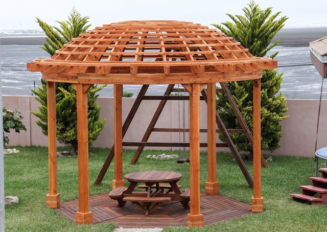 The Wooden Dome Pergola Patio San Francisco By Forever Redwood Houzz Uk,Tequila Pineapple Juice