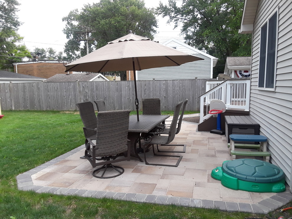 TimberTech Deck with Belgard Paver Patio by Lombard, IL Deck and Patio
