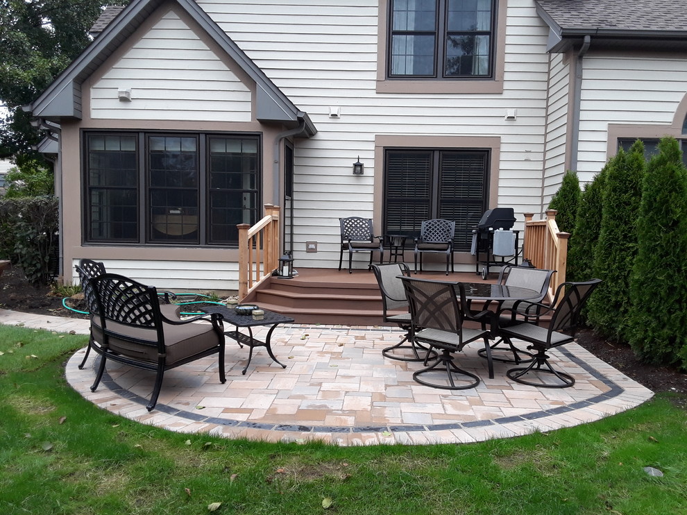 TimberTech Deck with Belgard Paver Patio by Lombard, IL Deck and Patio