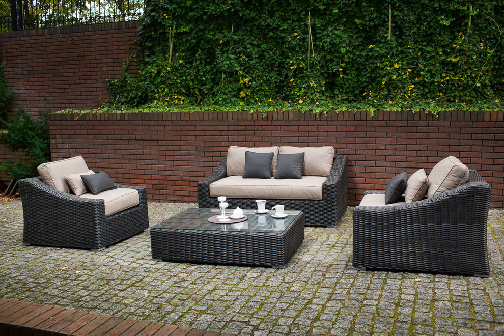 Toja Patio Furniture Tuscan Love Seat Set Red Brick Wall Patio Toronto by Toja Inc