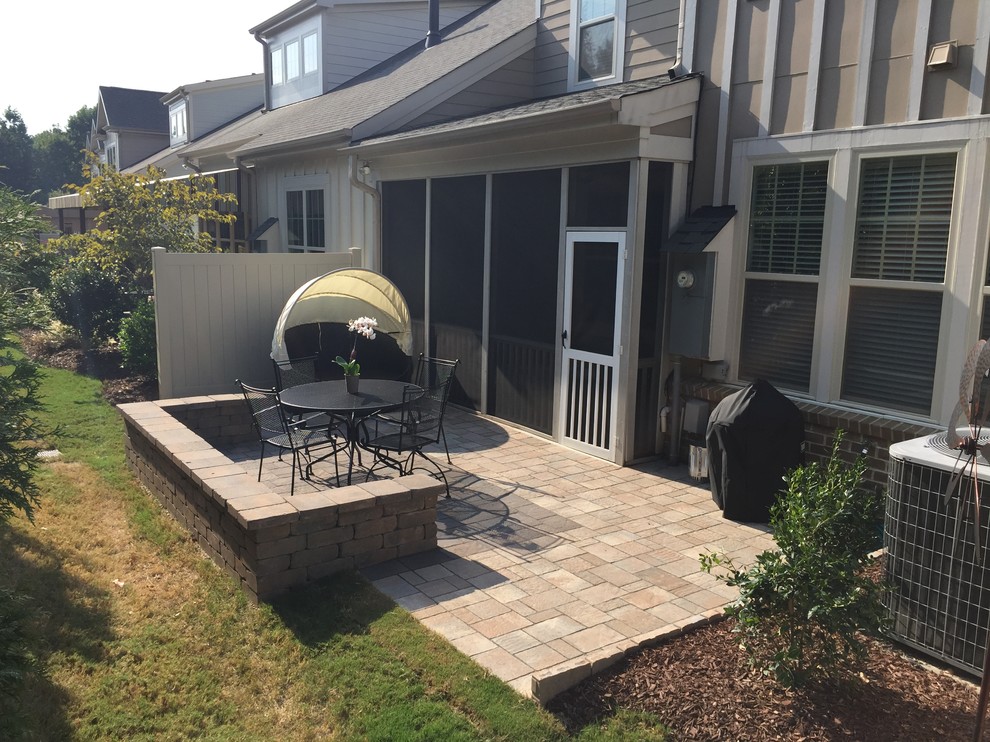 Townhome patio in Cary, NC Traditional Patio Raleigh by