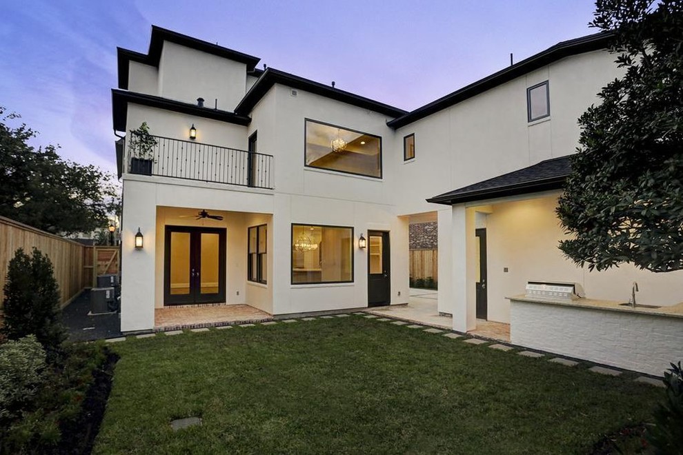 Transitional Custom Home in West University, Texas Transitional