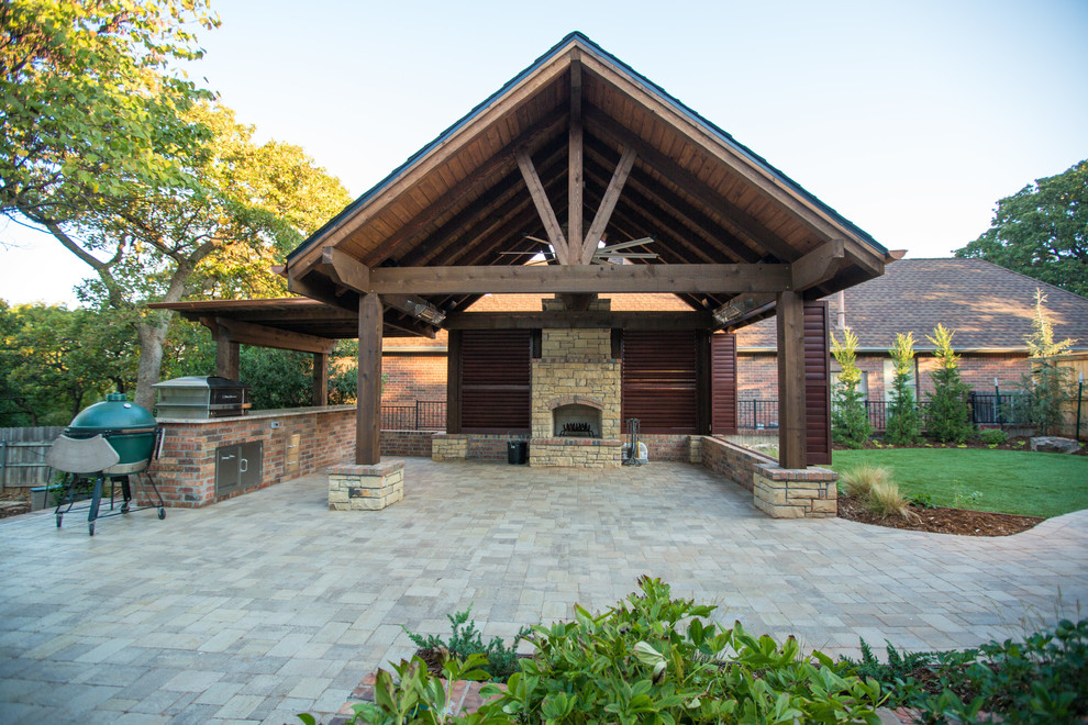 Transitional Outdoor Living in Edmond, OK Transitional Patio