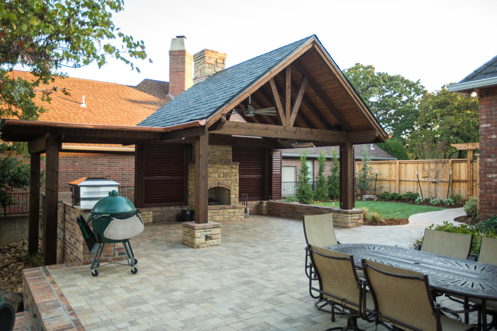 Transitional Outdoor Living in Edmond, OK Transitional Patio