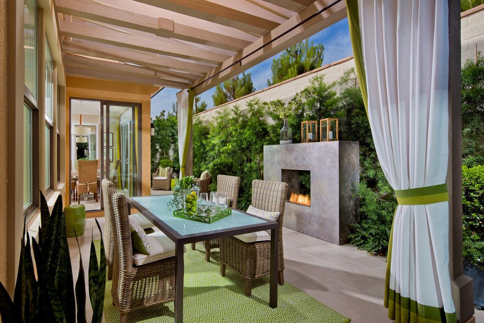 This is an example of a classic patio in Orange County.