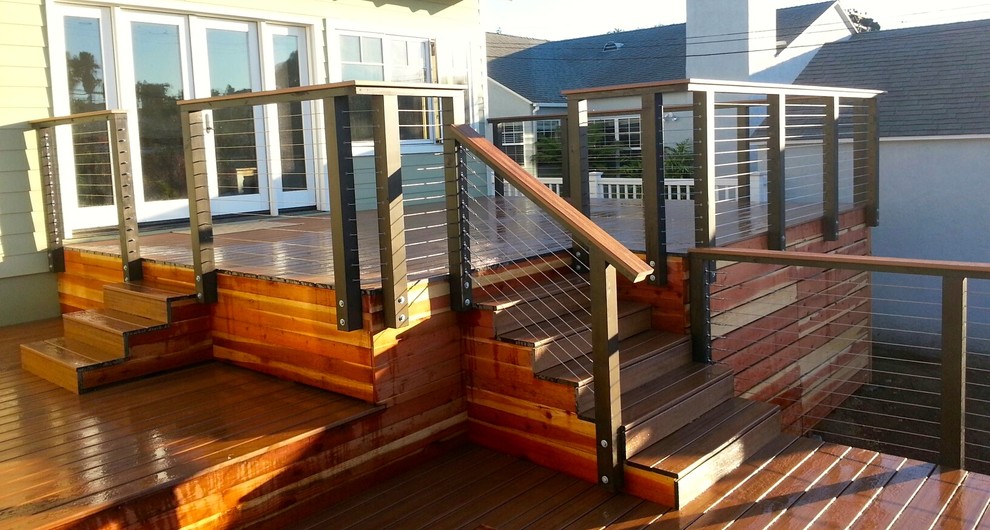 Trex and Cable Rail - Beach Style - Patio - San Diego - by San Diego ...