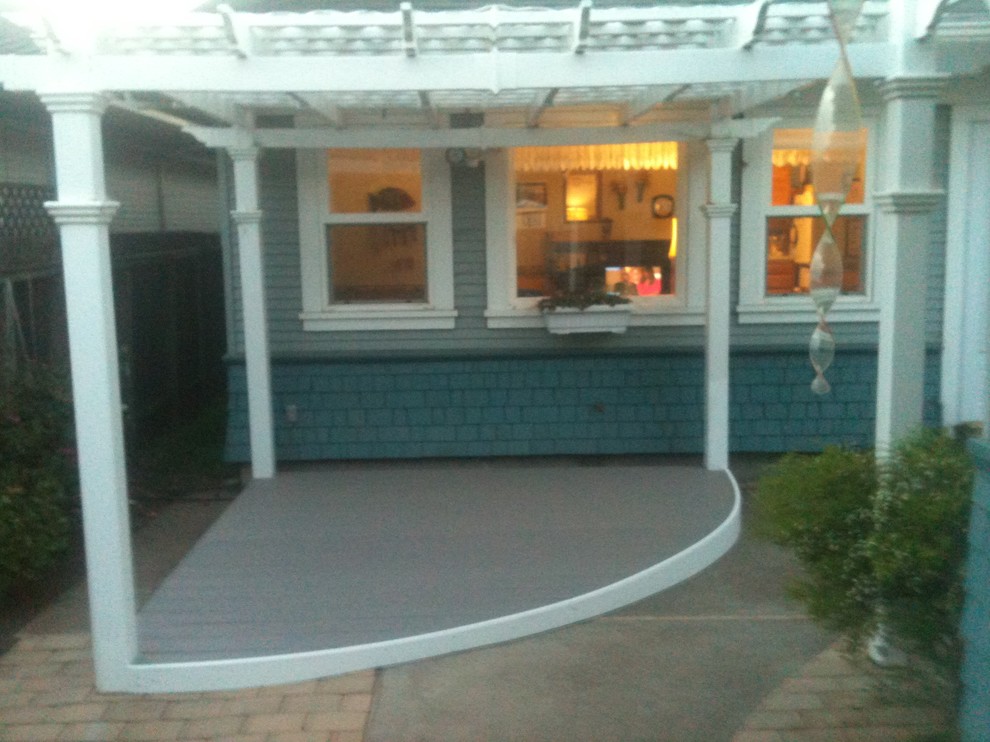 Trex Deck with Patio Cover Traditional Patio San Luis Obispo by