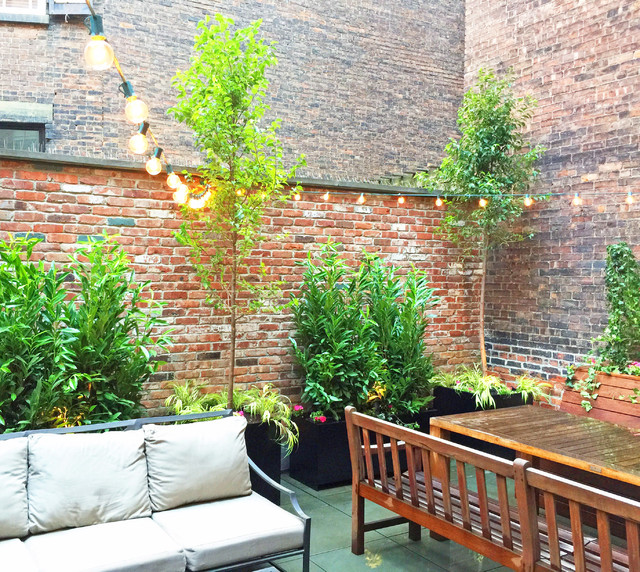 Tribeca Nyc Rooftop Terrace Landscaping Contemporary Patio New