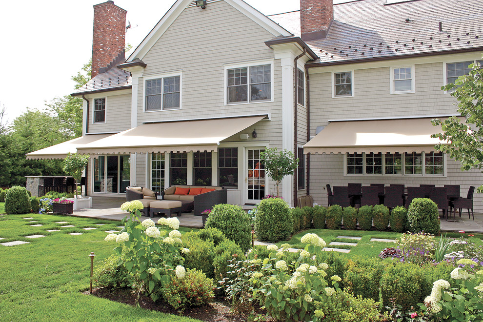 Triple the shade! Series G150 Retractable Awnings in backyard Classico Patio Portland