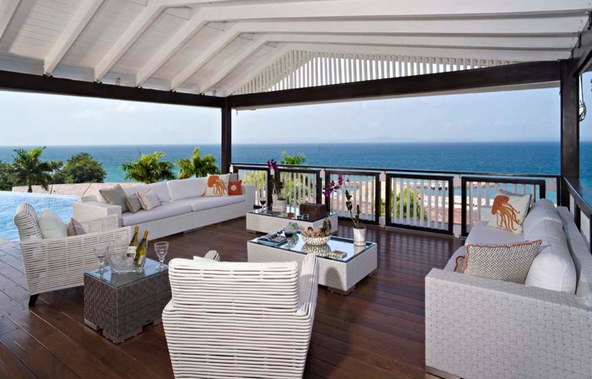 Свежая идея для дизайна: двор в морском стиле - отличное фото интерьера