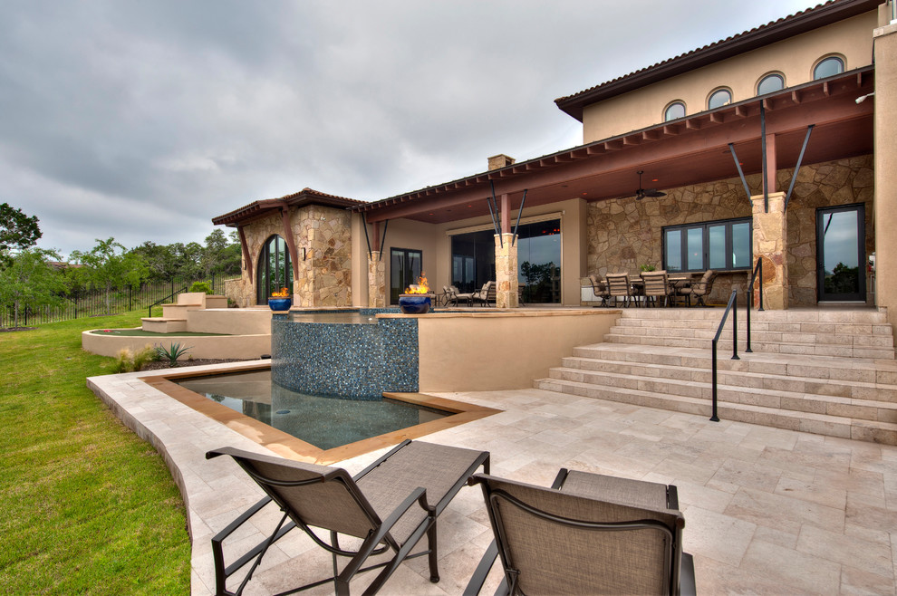 This is an example of a mediterranean patio in Austin.