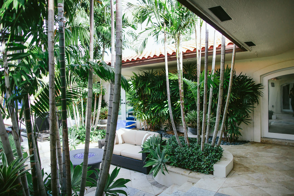 Tuscan Palm Beach Mediterranean Patio Miami by Zito Landscape