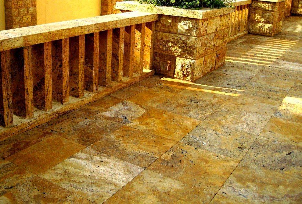 Tuscany Riviera Travertine Patio Traditional Patio Orange County by MSI Houzz