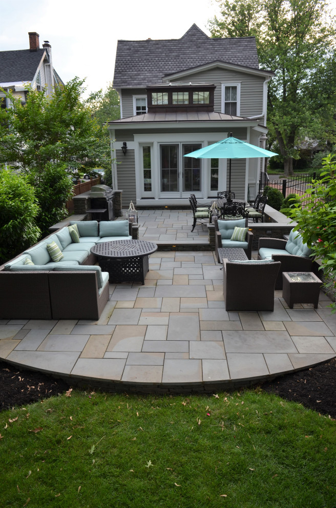 Two level patio living Traditional Patio Philadelphia by