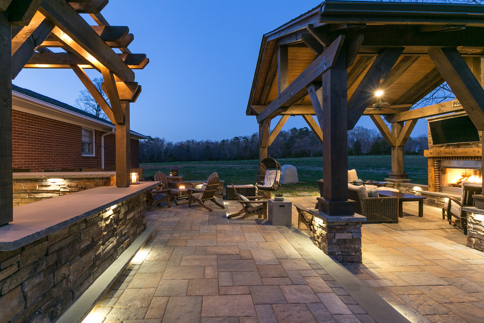 Tyson Farmhouse Patio Charlotte by Outdoor Artisan, Inc. Houzz