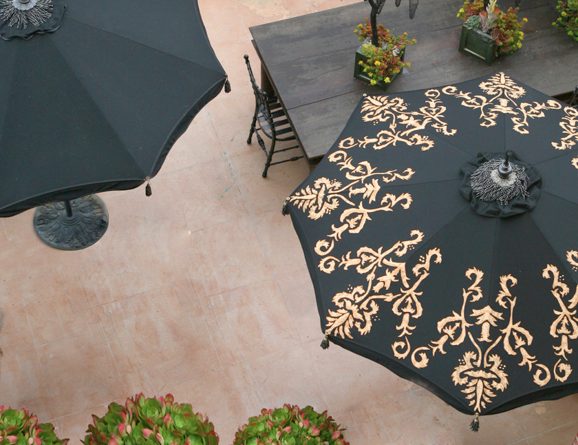 Umbrellas Tropical Patio Los Angeles by Hedge Row Decorative