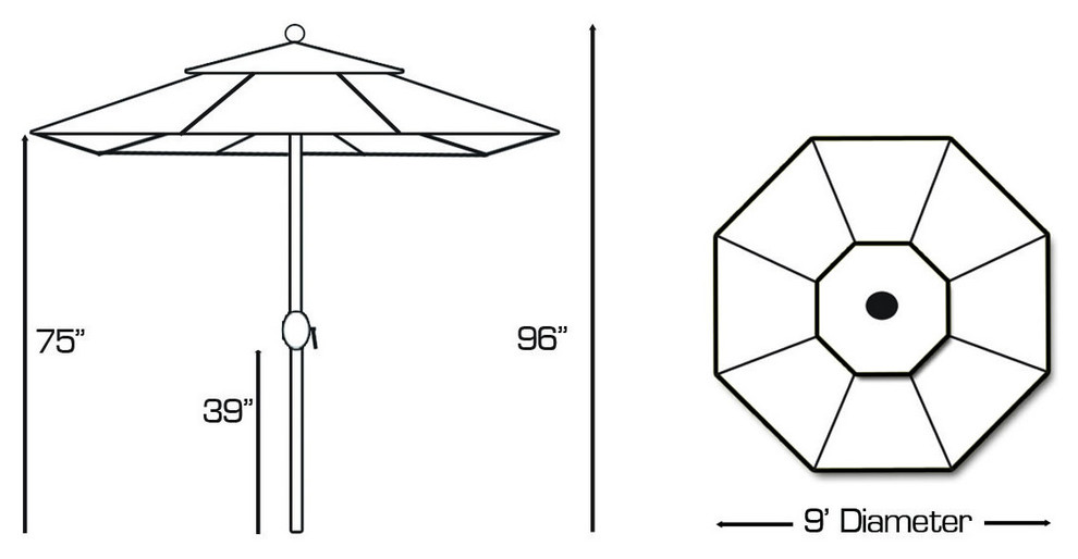 UMBRELLAS Tropical Patio Calgary by Wicker Land Patio Houzz