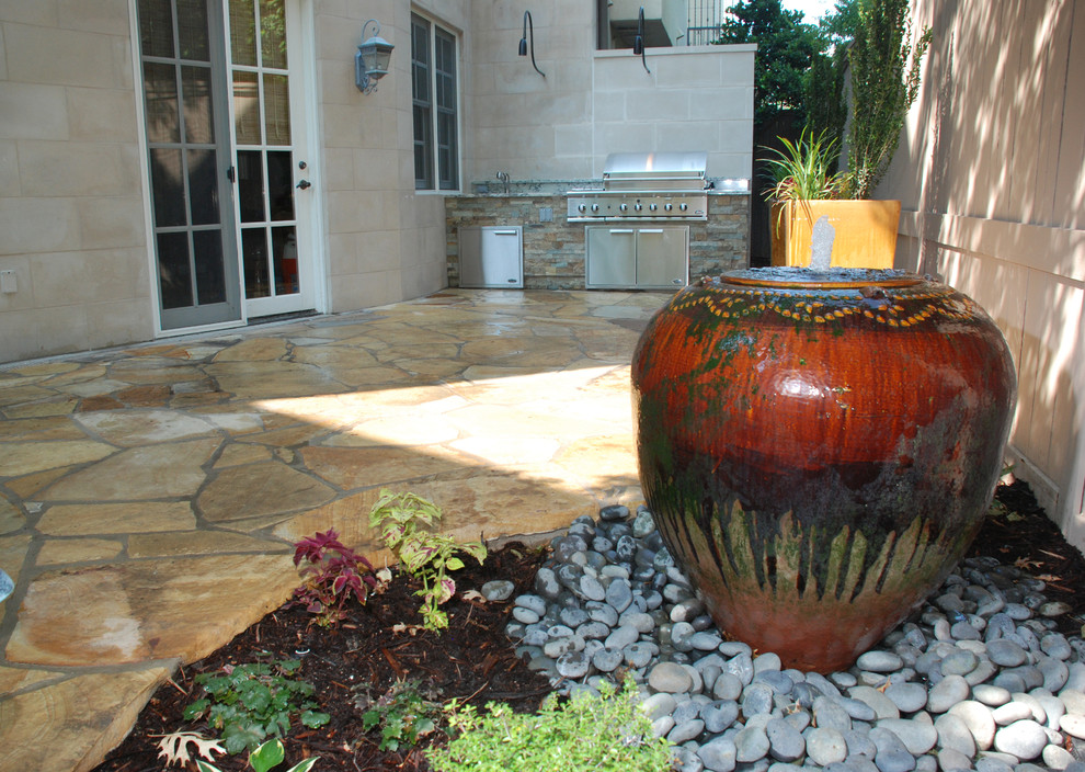 Uptown Outdoor Kitchen Traditional Patio Dallas by Red Sun Landscapes Houzz