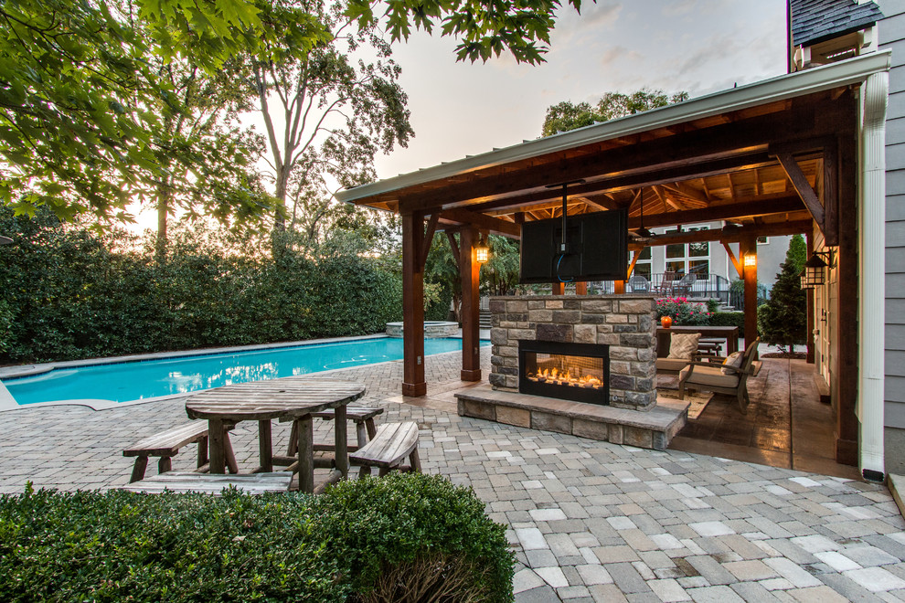 Vanderbilt / West End Covered Patio / Pool House Rustic Patio