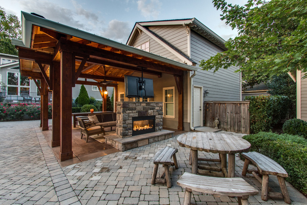 Vanderbilt / West End Covered Patio / Pool House Rustic Patio