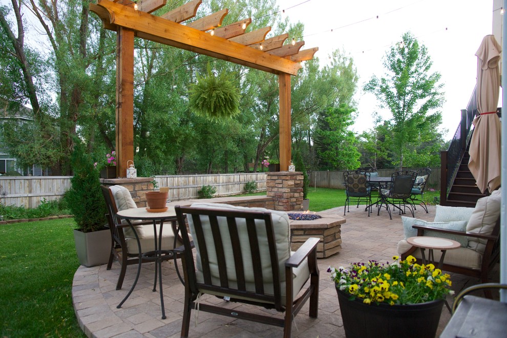 Deck with Lower Patio Traditional Patio Denver by Kona