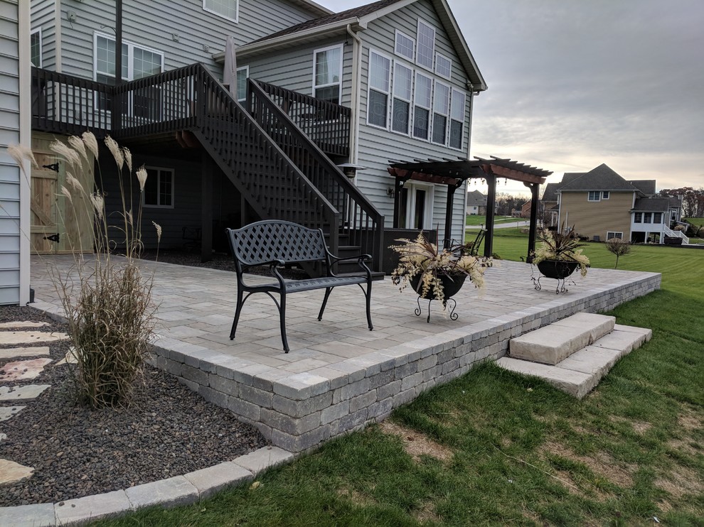 Walkout Patio and Landscape Traditional Patio Chicago by NWI