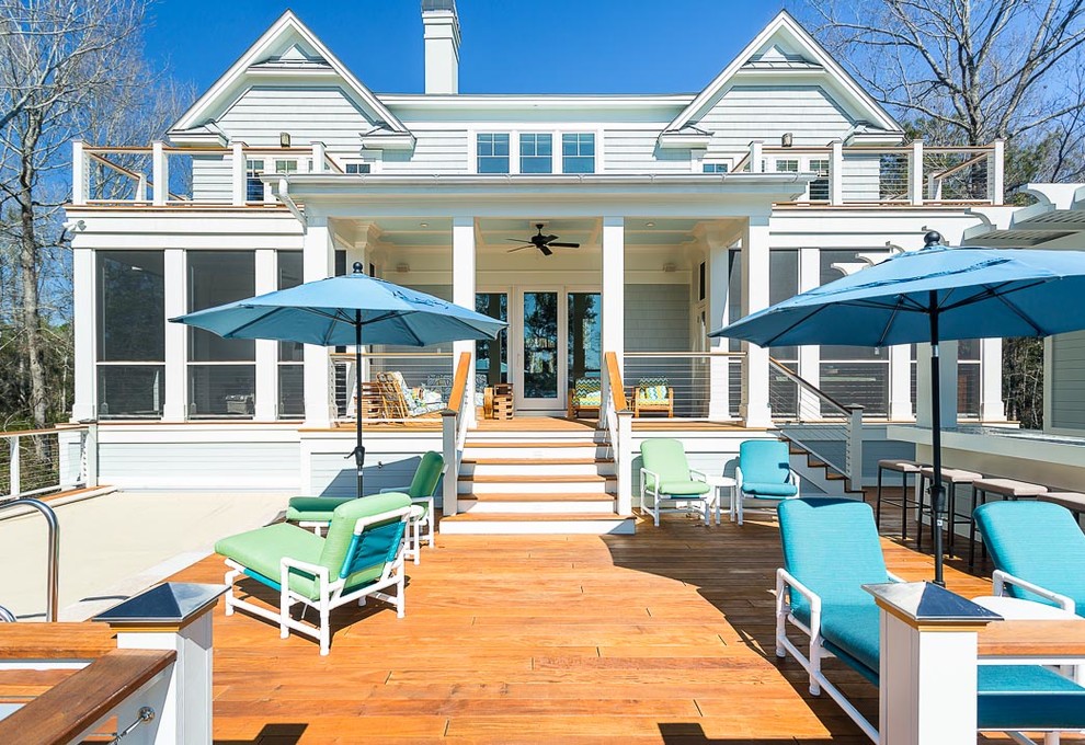 Inspiration for a coastal patio remodel in Charleston