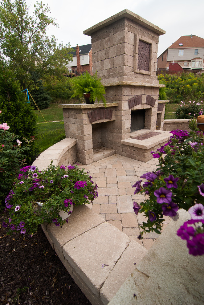 Warming Outdoor Fireplace & Fire Pit Retreats - Traditional - Patio ...