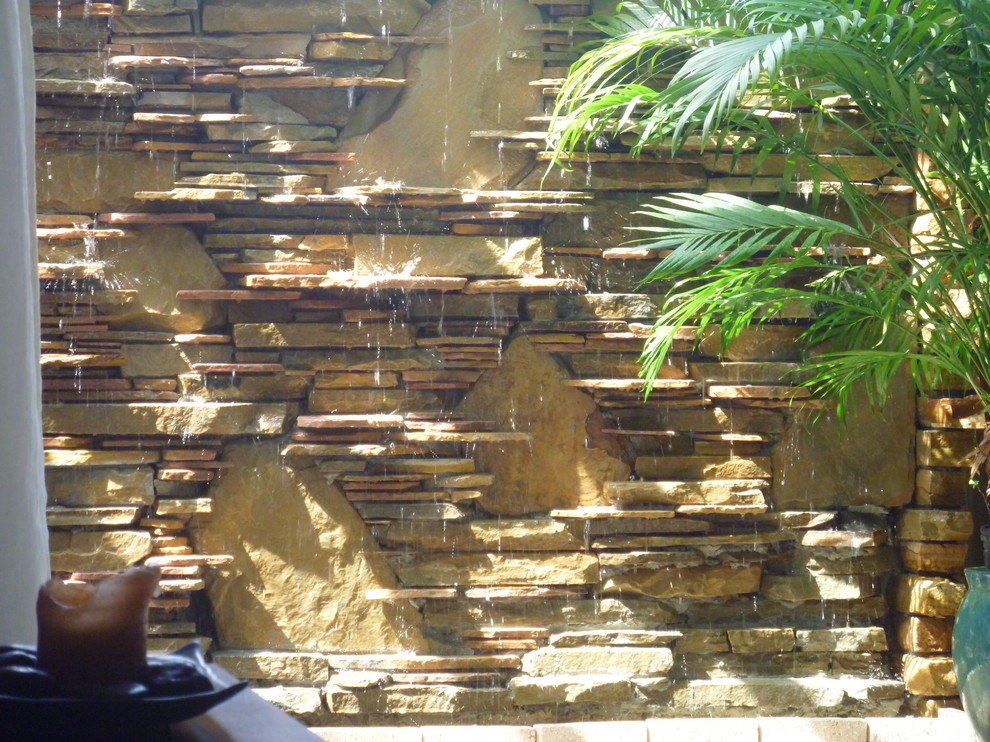 Water Wall Waterfall Fountain Contemporary Patio Miami By Matthew Giampietro Garden Design - Small Patio Wall Fountains Water Wall Waterfall Fountain Contemporary Patio Miami By Matthew Giampietro Garden Design - Small Patio Wall Fountains
