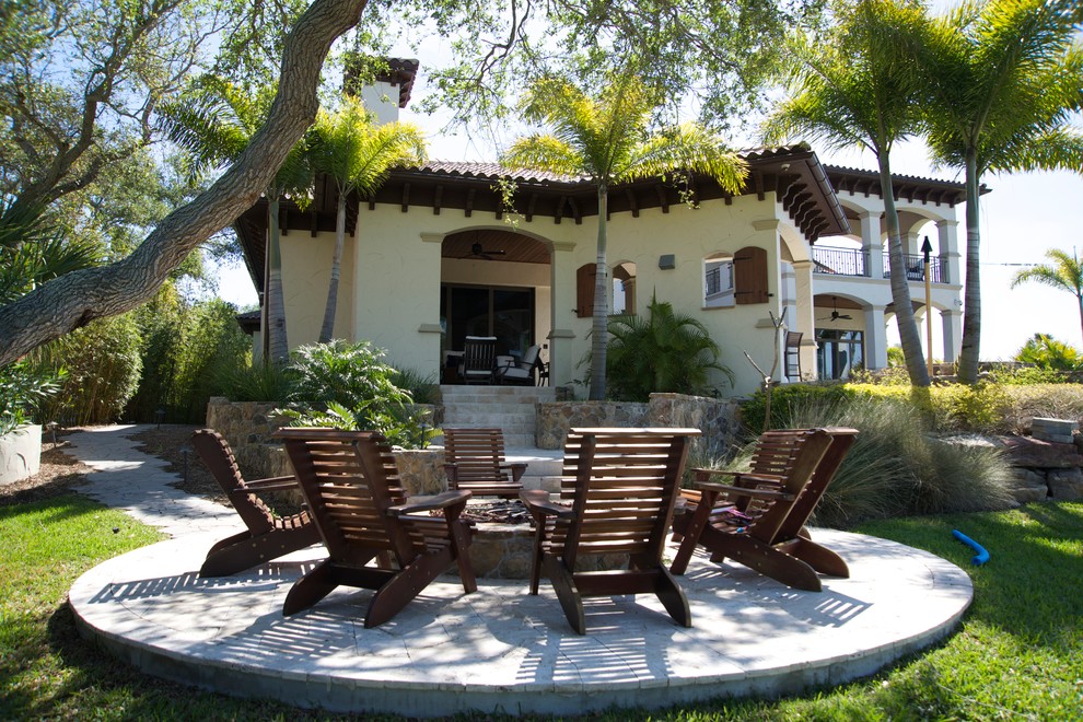 Waterfront Custom Residence Mediterranean Patio Tampa by