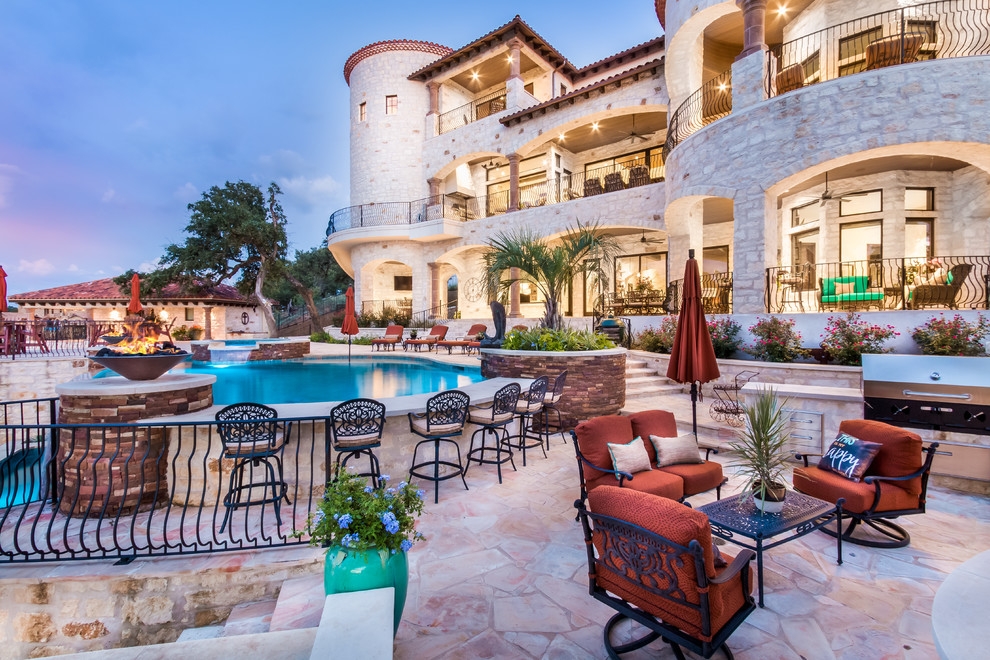 Waterfront Texas Tuscan Villa by Austin TX Home Builders Zbranek & Holt