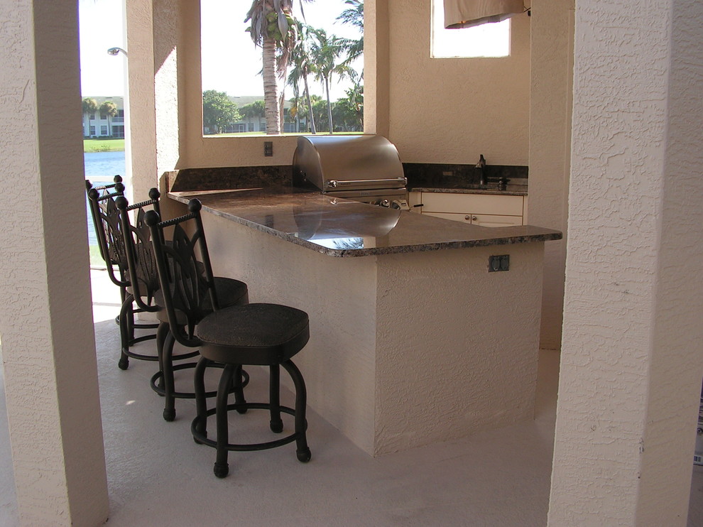 Weatherproof Polymer Cabinetry in Southwest FloridaOutdoor Kitchen ...