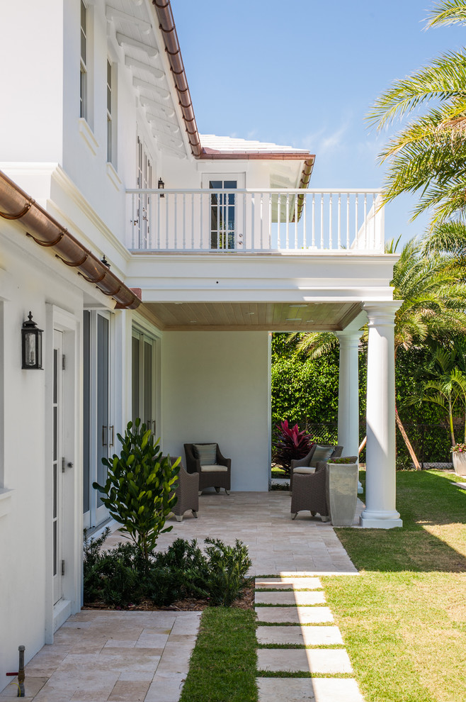 West Indies Inspired Patio Transitional Patio Miami by Sciame Homes