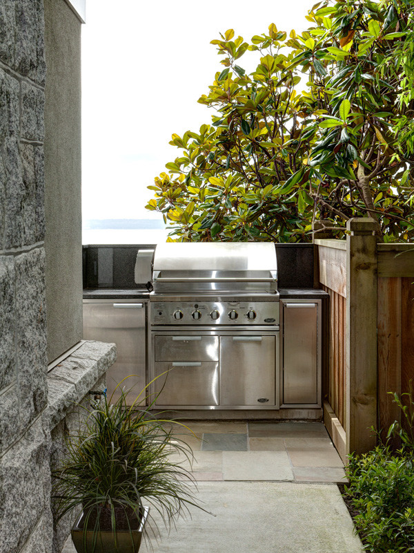 West Vancouver Oceanfront Contemporary Patio Vancouver by John McSkimming Construction