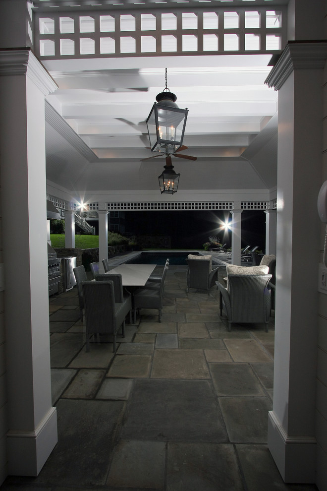 Westchester Poolhouse Traditional Patio New York by Daniel
