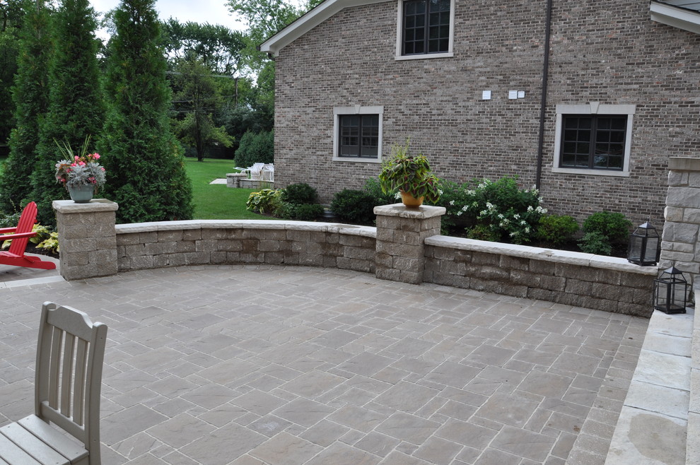 Western Springs Entry Sidewalk & Outdoor Living Patio Traditional