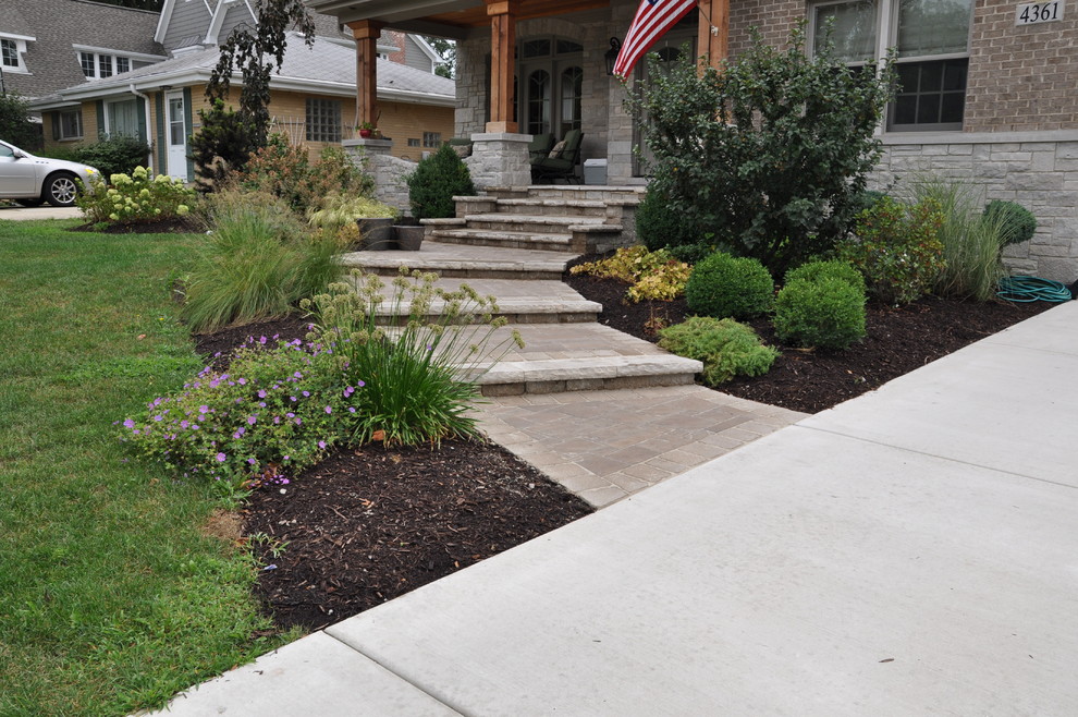 Western Springs Entry Sidewalk & Outdoor Living Patio Traditional