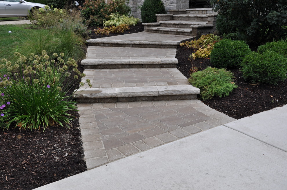 Western Springs Entry Sidewalk & Outdoor Living Patio Traditional