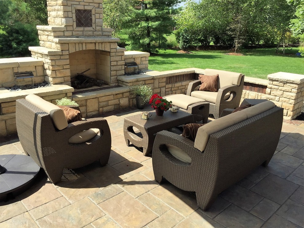 Westerville Backyard Outdoor Living Space Traditional Patio