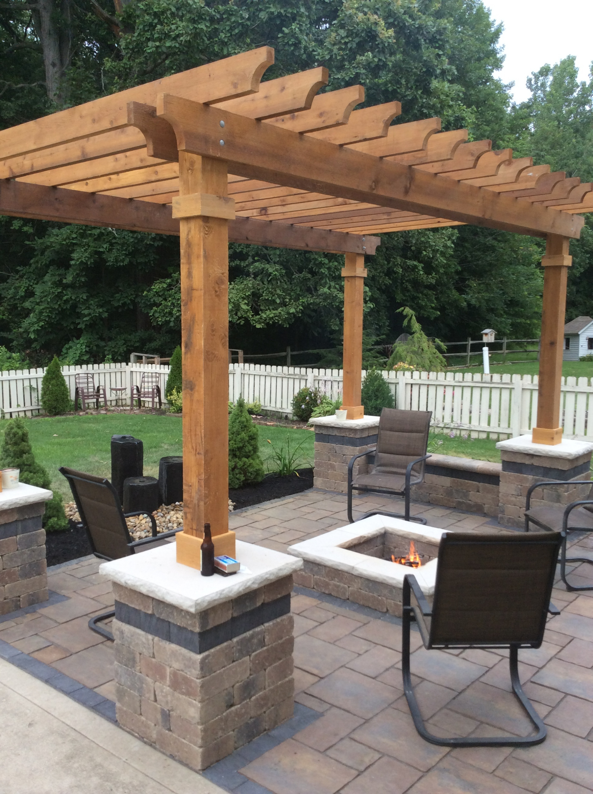 75 Patio With A Fire Pit And A Pergola Ideas You'Ll Love - May, 2023 | Houzz