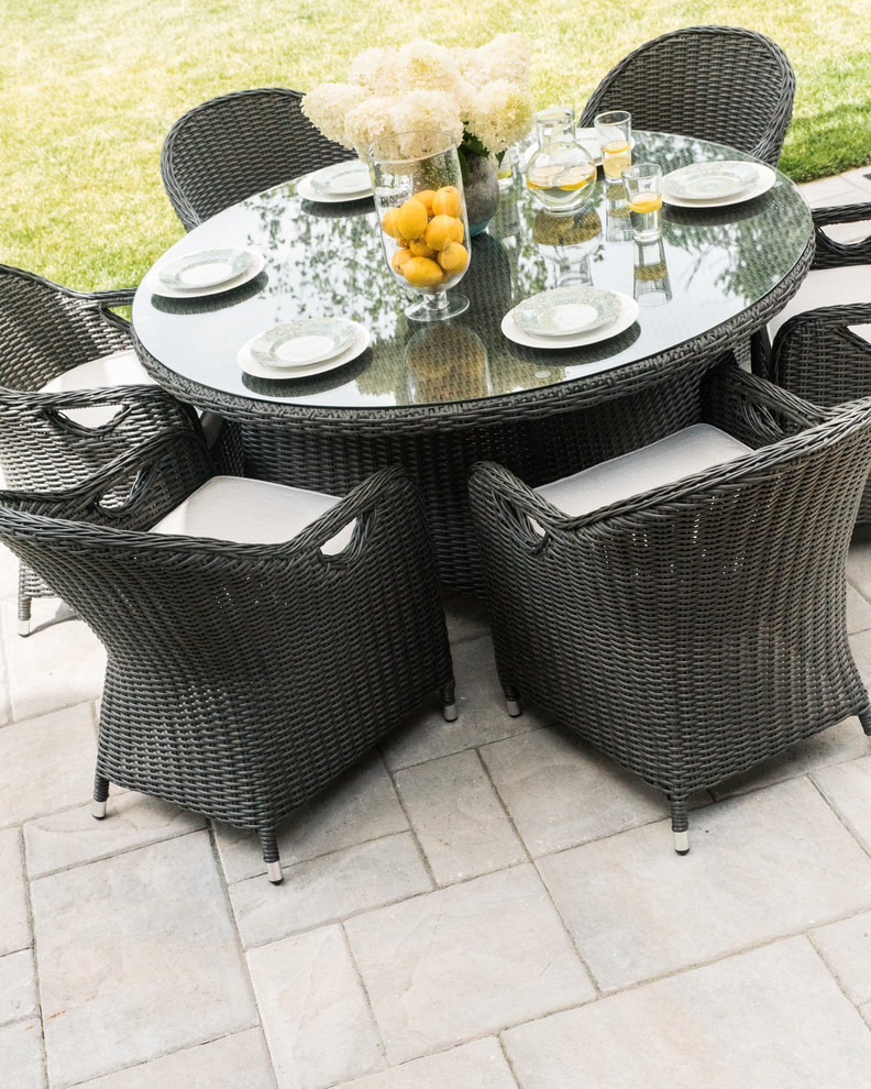 Westmount 60x60x30 round dining set Brad's house Patio Toronto