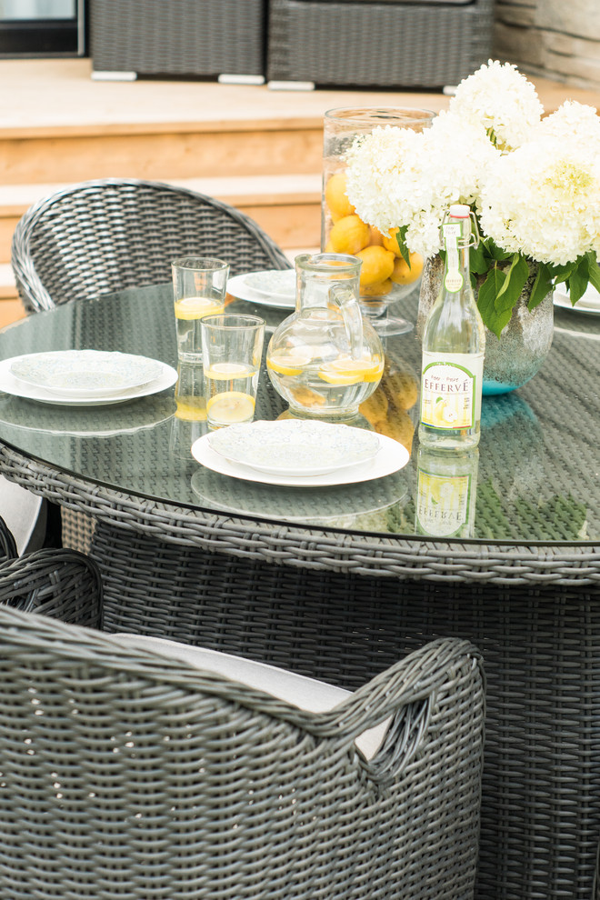 Westmount 60x60x30 round dining set Brad's house Patio Toronto